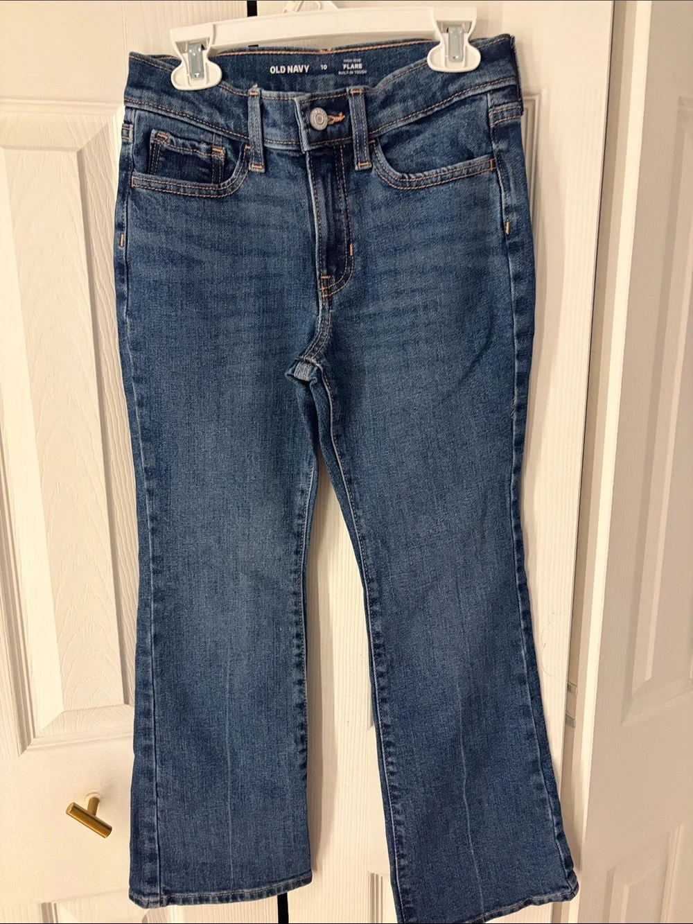 Old Navy Dark Blue Flared Wide-Leg Jeans